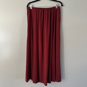 OGL Wine Red Maxi Skirt MEDIUM NWT
